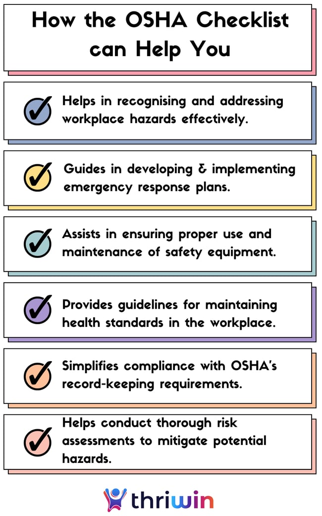 Benefits of the OSHA Checklsit